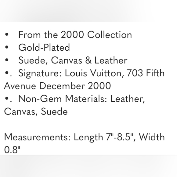 Louis Vuitton Leather Snap It Wrap Bracelet/ Looks Brand New - Picture 8 of 8